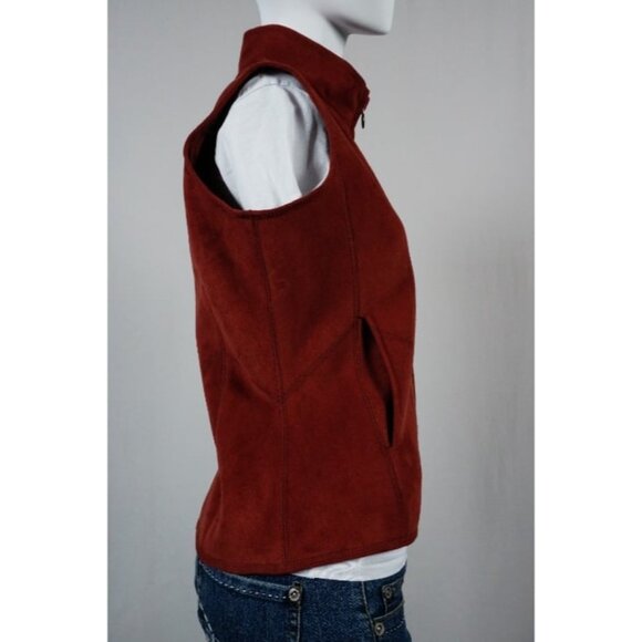 Outback Trading Company Faux Suede Fleece Lined Front Zip Vest Women’s Size S - Picture 4 of 9